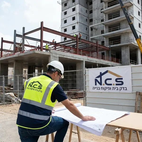 פיקוח בנייה מקצועי - מפקח בנייה בוחן תוכניות באתר בנייה